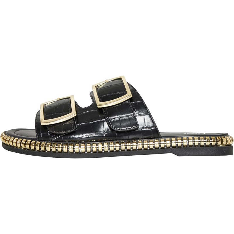 Linzi Womens Cici Sliders Black