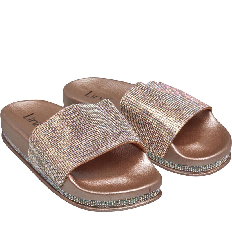 linzi rose gold sandals