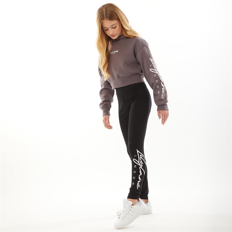Lilylane Girls Luisa Hoodie Charcoal