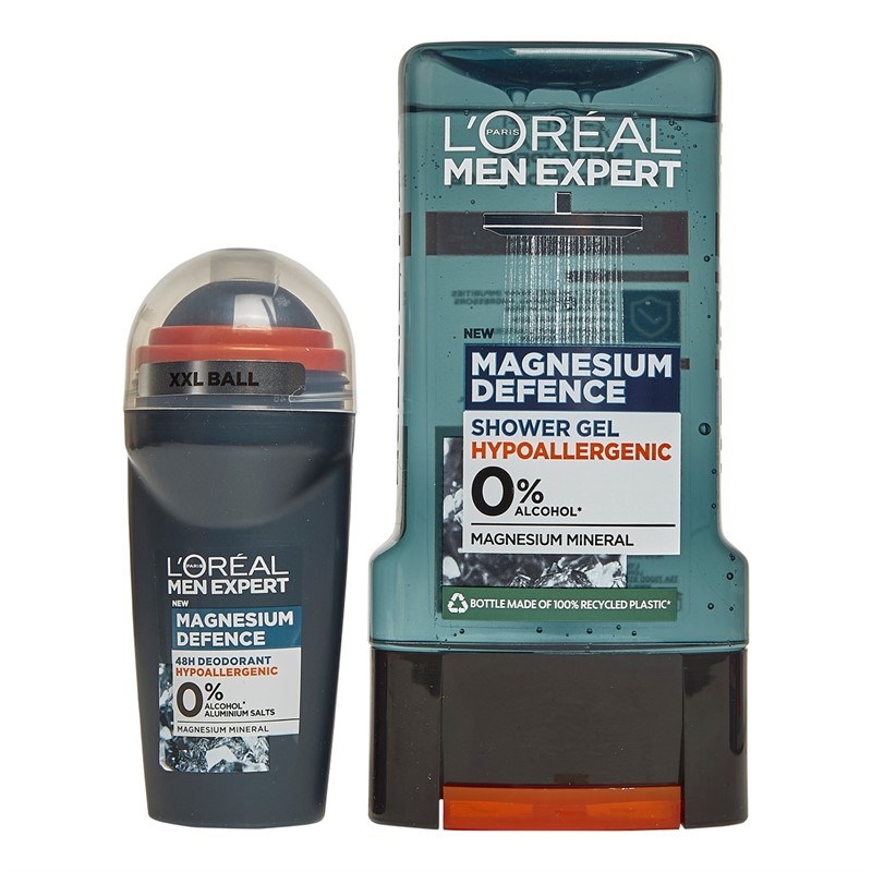 L'OREAL Mens Expert Magnesium Defence Two Piece Gift Set Multi