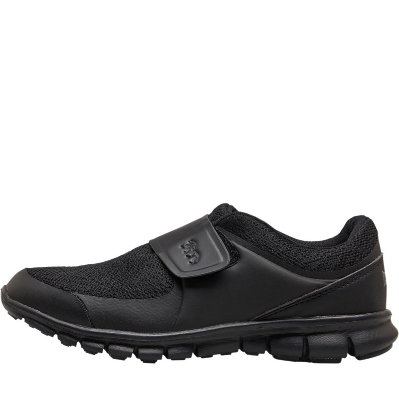 size 3 black velcro trainers