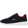 Lonsdale Mens Bedford Trainers Black/Red