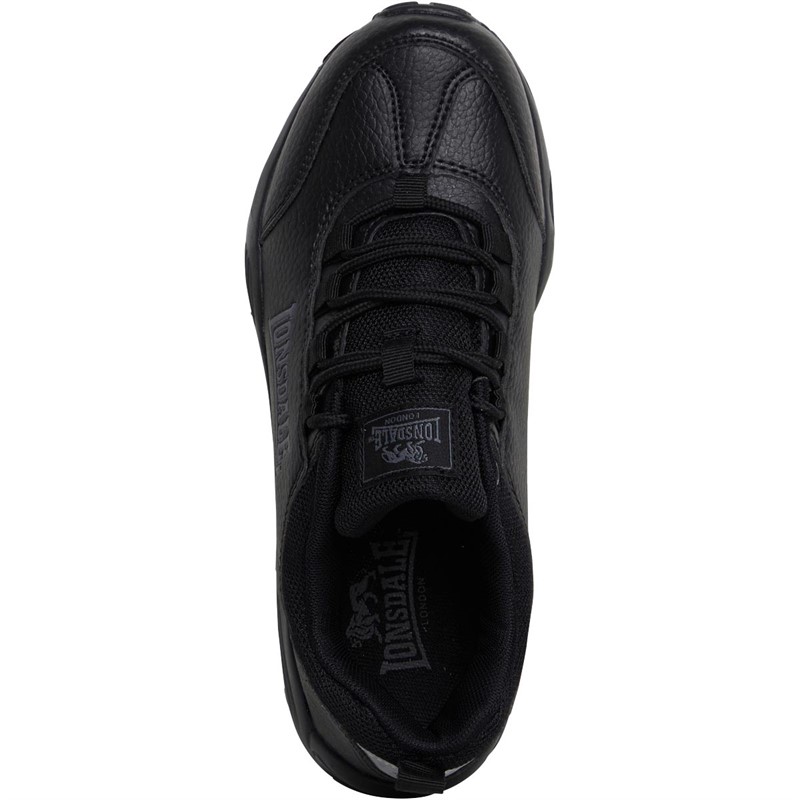 Lonsdale Womens Hixon Trainers Black/Grey