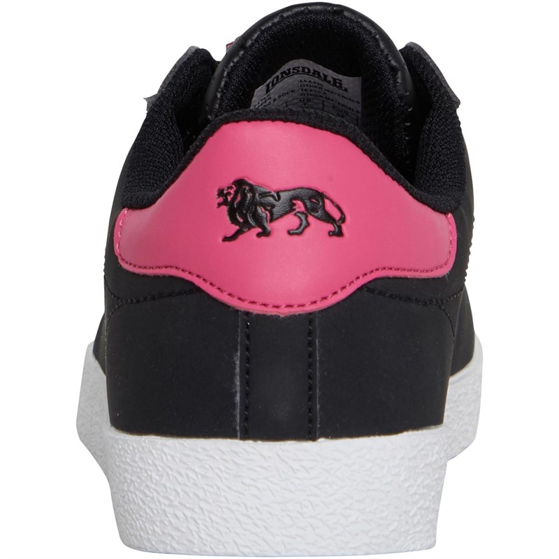 Lonsdale Womens Gowan Trainers Black/Pink