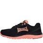 Lonsdale Womens Lisala 2 Trainers Black/Hot Coral