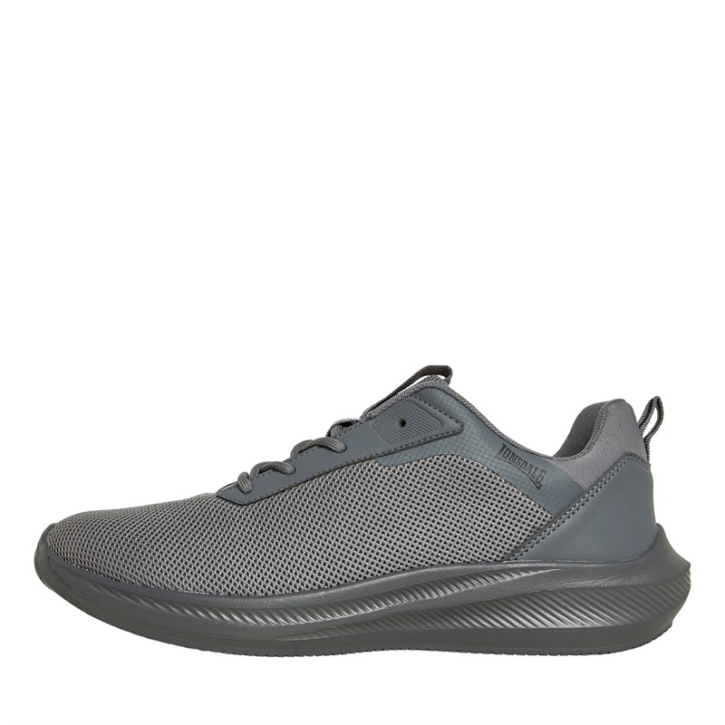 Lonsdale Mens Bowside Trainers Grey/Grey