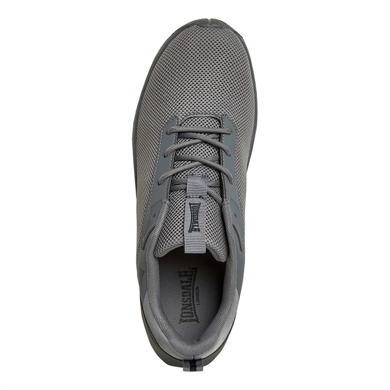 Lonsdale Mens Bowside Trainers Grey/Grey