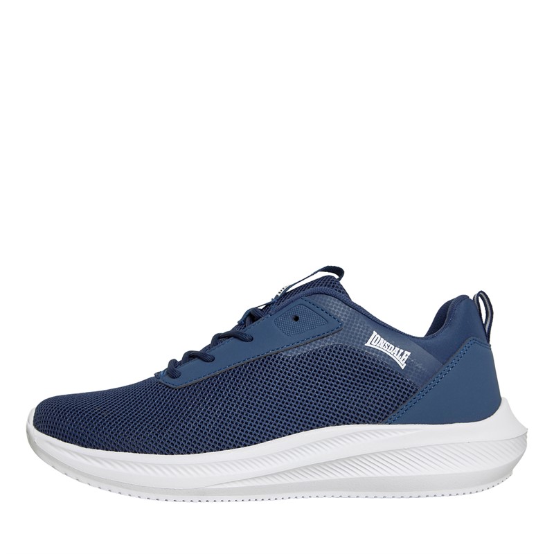 Lonsdale Mens Bowside Trainers Navy/White