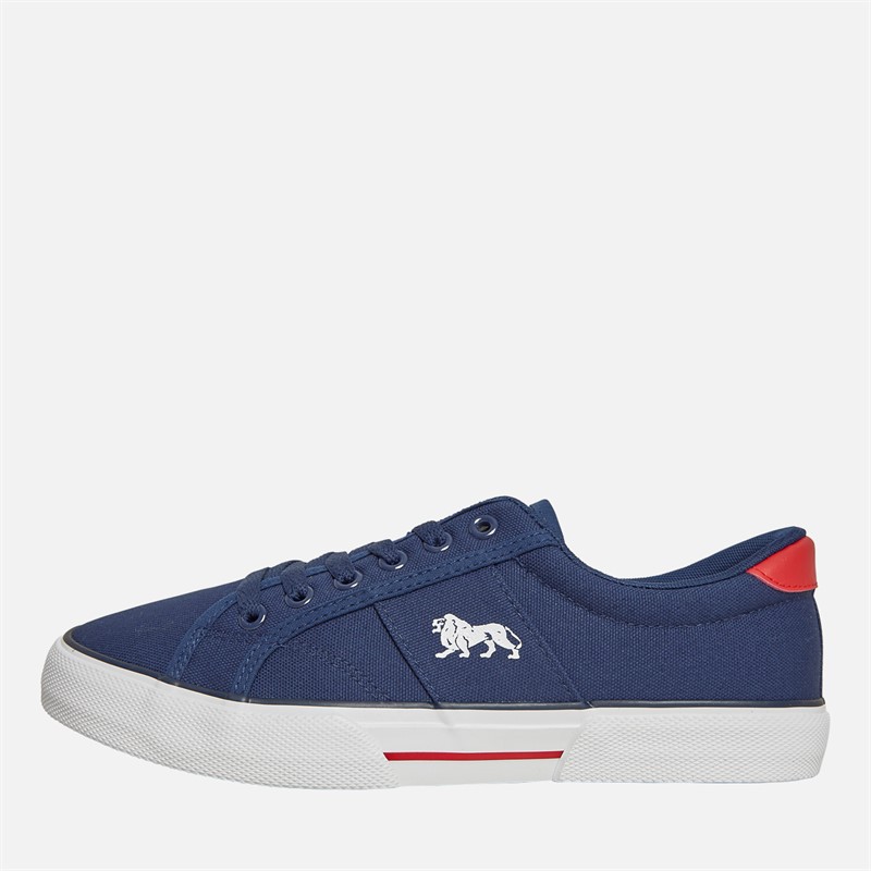 Lonsdale Heren Stanwick Sneakers Navy/Wit/Rood - Maat 47.3