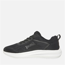 Lonsdale Herren Santon Turnschuhe Schwarz / Grau