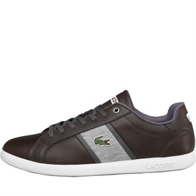 Lacoste Męskie Graduate Evo Buty Sportowe Ciemny Brązowy