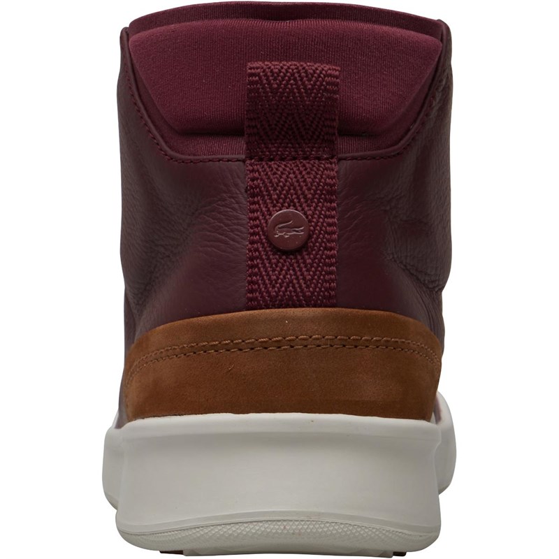 lacoste leather high tops