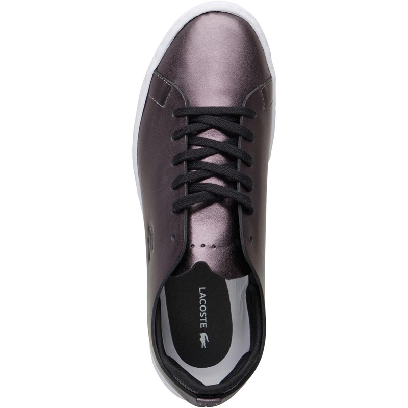 lacoste womens trainers black