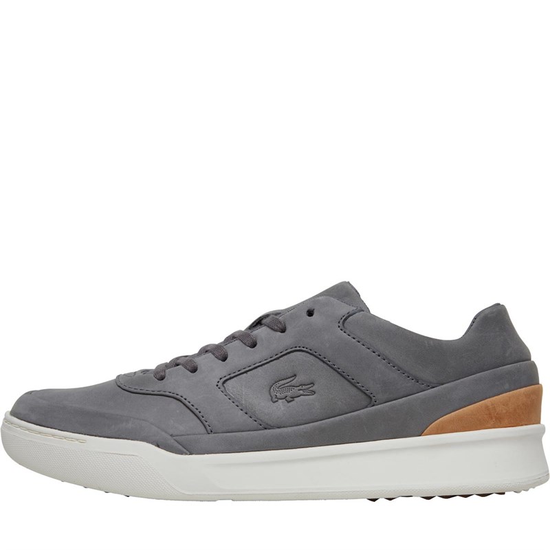 lacoste mens grey trainers