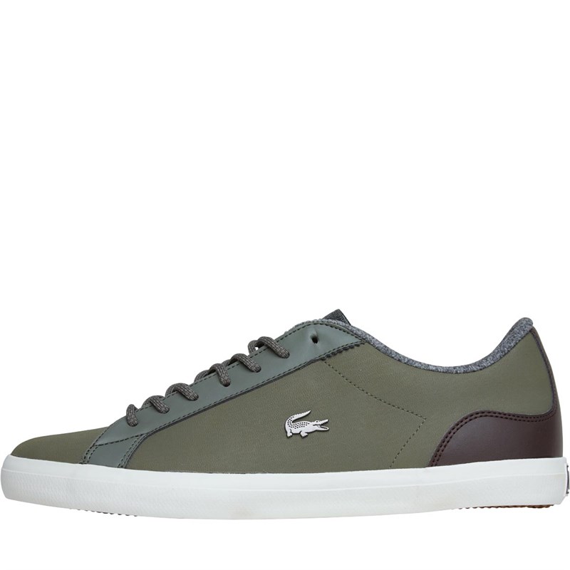 tan lacoste trainers