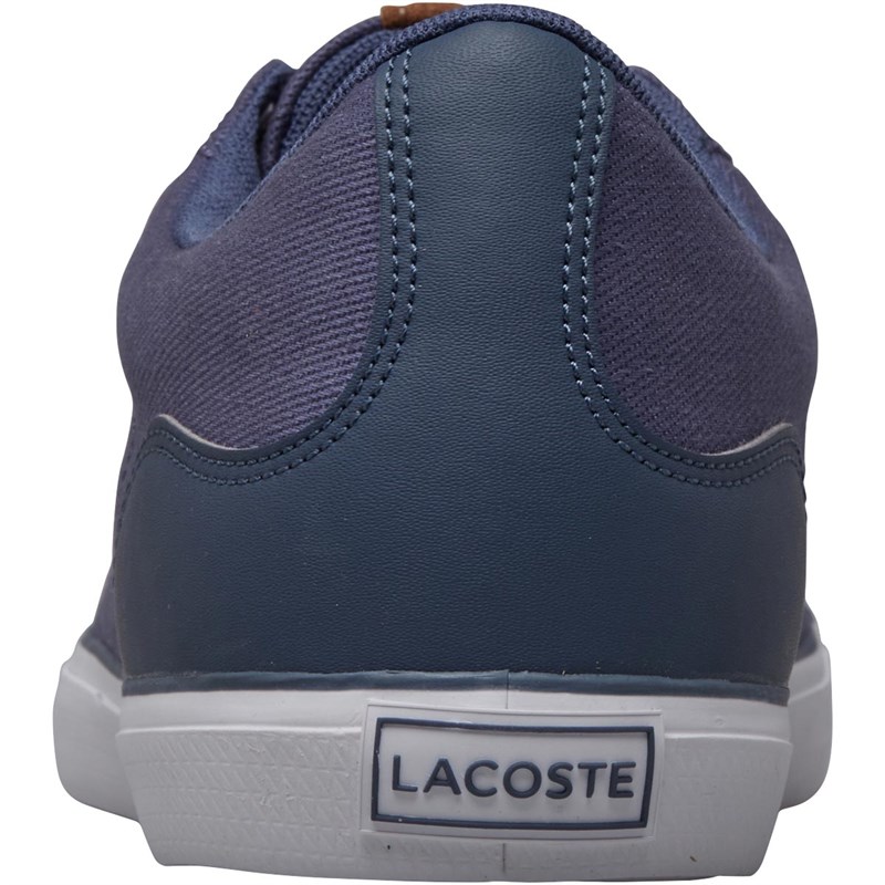 lacoste mens lerond trainers dark blue