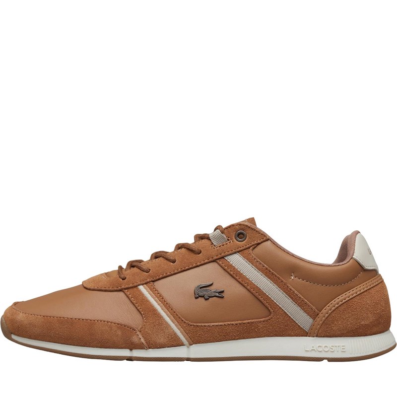 tan lacoste trainers