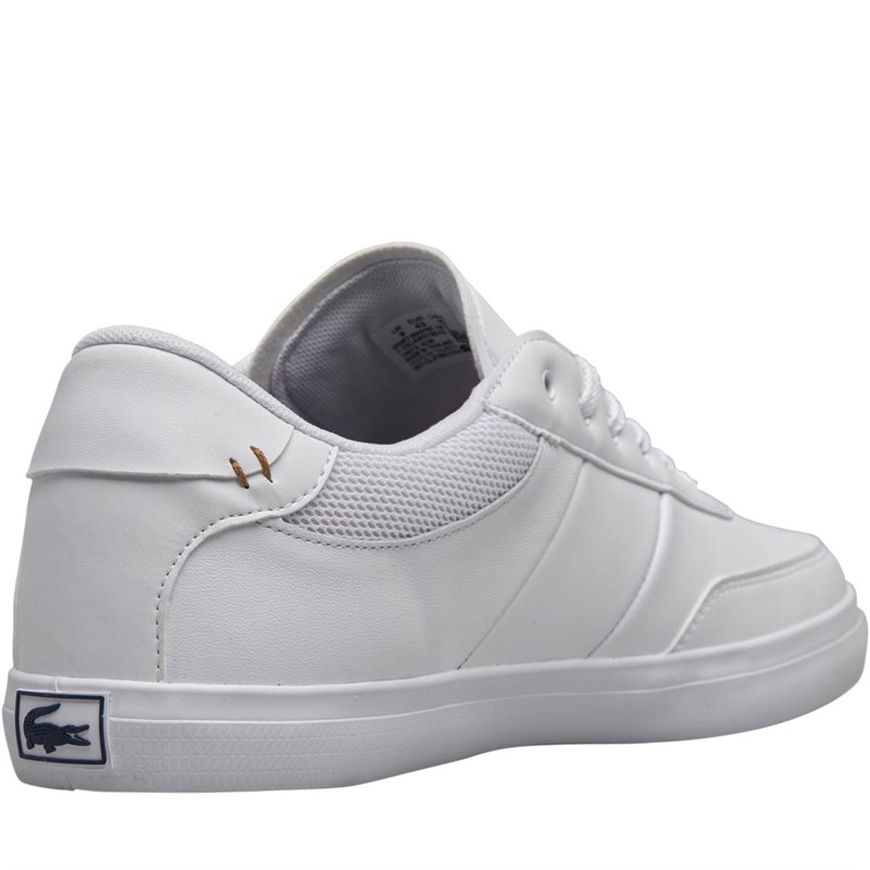 lacoste court master white navy