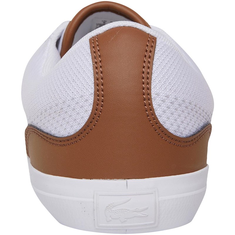 tan lacoste trainers