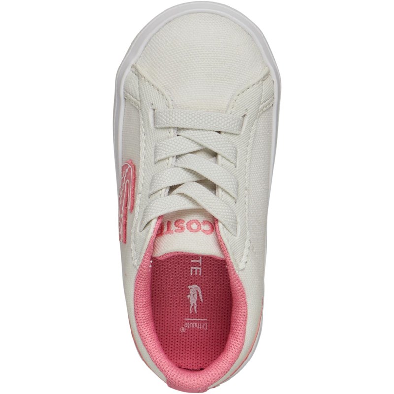 Lacoste Baby Meisjes Infant Lerond Sneakers Wit