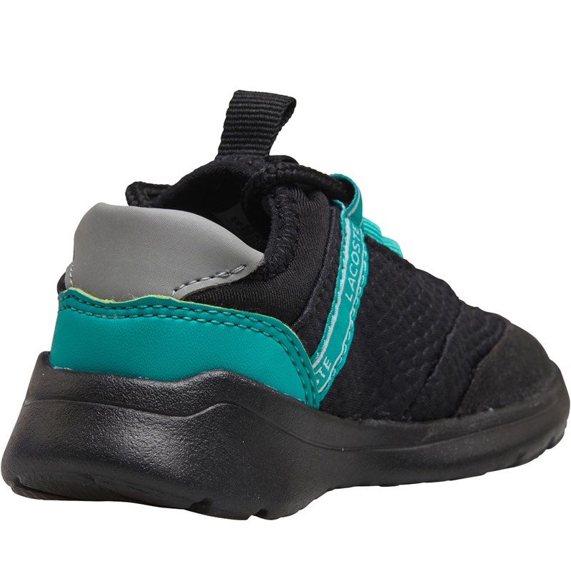 Buy Lacoste Baby Boys Infant Lt Dash Trainers Black/green