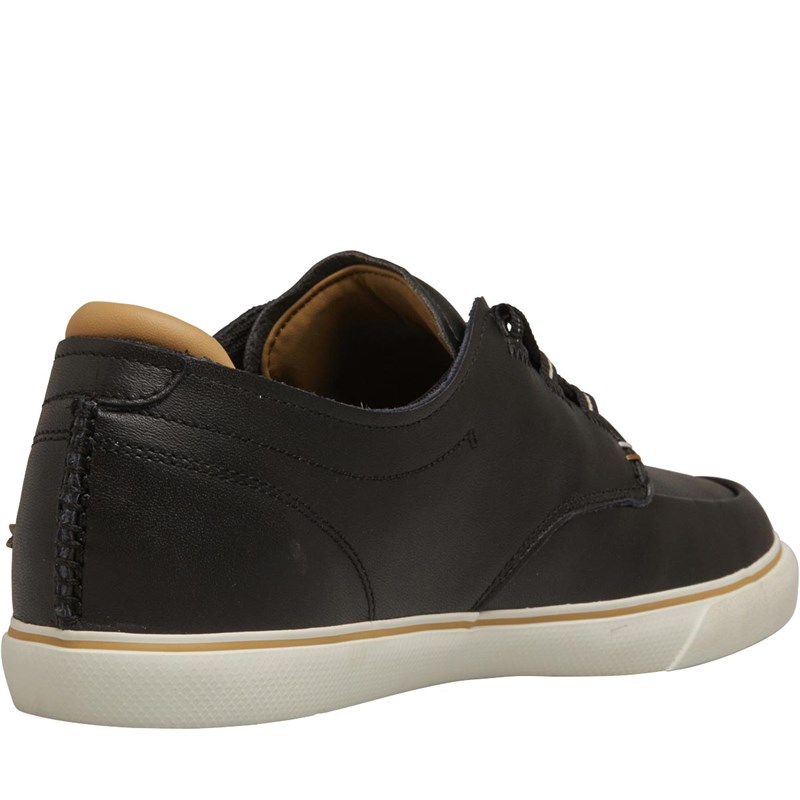 lacoste black esparre deck trainers