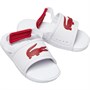 Lacoste Sandales L.30 Slide Enfant Blanc