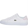 Lacoste Womens Lerond Plus Trainers White/Light Pink