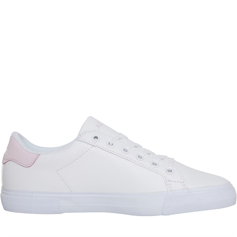 Lacoste Womens Lerond Plus Trainers White/Light Pink