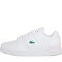 Lacoste Womens Court Cage Trainers White/Light Pink