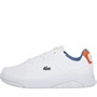 Lacoste Junior Boys s Game Advance Trainers White/Orange