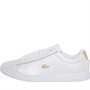 Lacoste Womens Carnaby Evo Trainers White/Gold