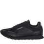 Lacoste Mens Partner Luxe Trainers Black/Silver