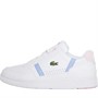 Lacoste Womens T-Clip Trainers White/Light Blue