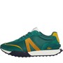Lacoste Mens L-Spin Deluxe Trainers Dark Green/Yellow