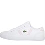 Lacoste Womens Sideline Trainers White/Light Pink