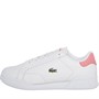 Lacoste Womens Twin Serve Trainers White/Dark Pink