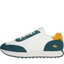Lacoste Mens L-Spin Trainers White/Dark Green