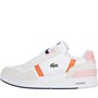 Lacoste Womens T-Clip Trainers White/Light Orange