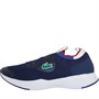 Lacoste Mens Run Spin Knit Trainers Navy/White