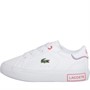 Lacoste Infants Powercourt Trainers White/Pink