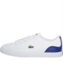 Lacoste Childrens Lerond Trainers White/Blue