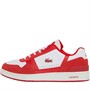 Lacoste Mens T-Clip Trainers White/Red