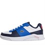Lacoste Junior Boys Game Advance Trainers White/Navy/Red