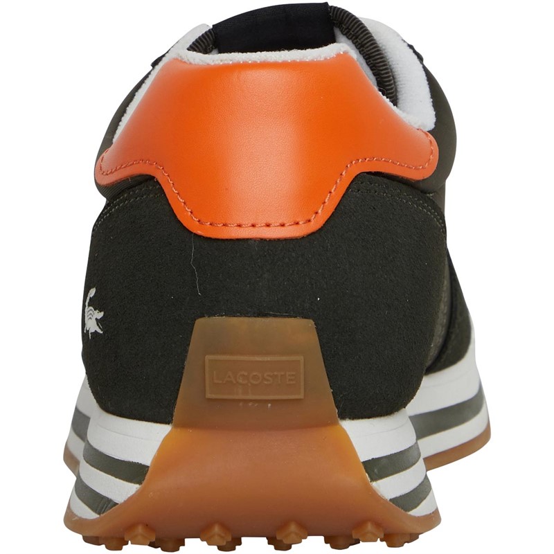 Lacoste Mens L-Spin Trainers Navy/Orange