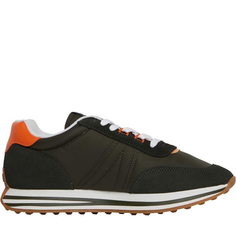 Lacoste Mens L-Spin Trainers Navy/Orange