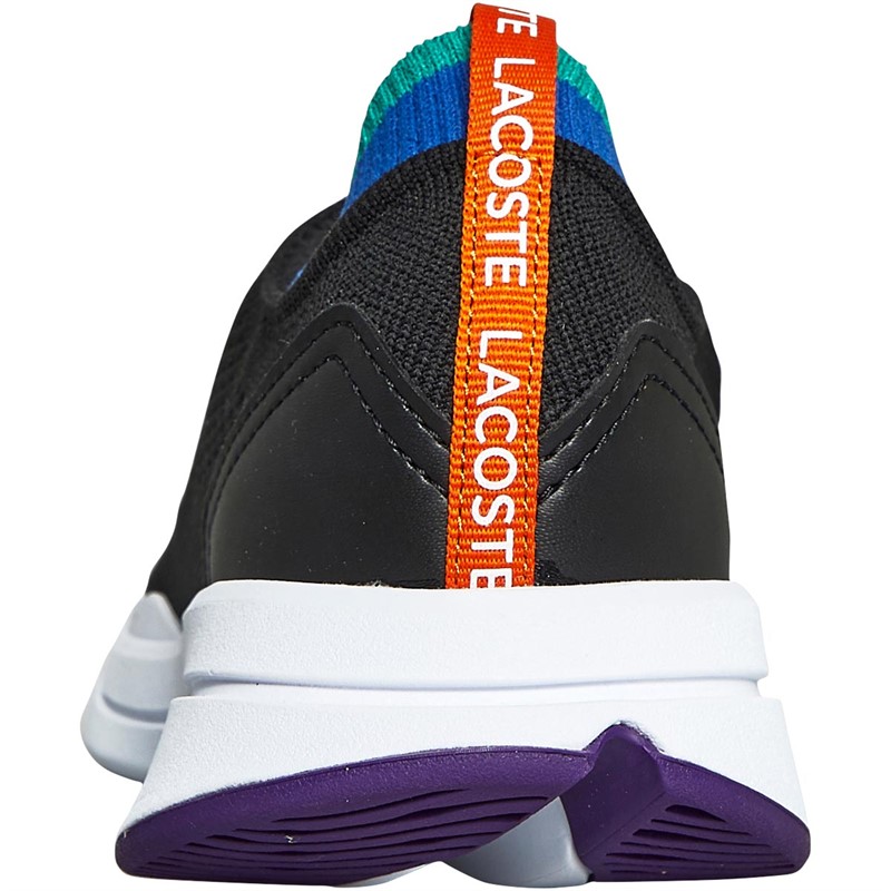 Buy Lacoste Junior Boys Run Spin Knit Black/Blue