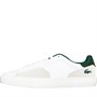 Lacoste Mens L006 Trainers White/Dark Green
