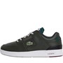 Lacoste Mens Court Cage Trainers Khaki/White