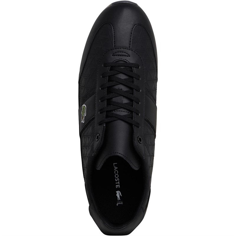 Lacoste Mens Angular Trainers Black/Black